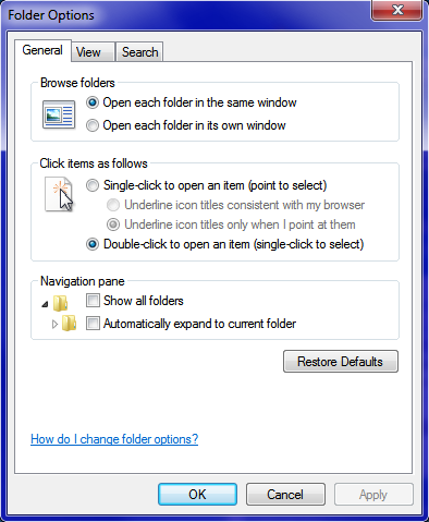 How to stop explorer windows opening in a new window?-folders.png