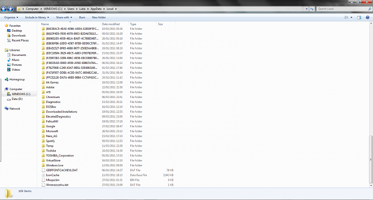 Empty Folders In Appdata Local Windows 7 Help Forums