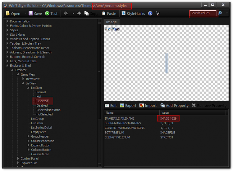 Resource image number for light blue selection bar-win7-style-builder-cwindowsresourcesthemesaeroaero.msstyles.png