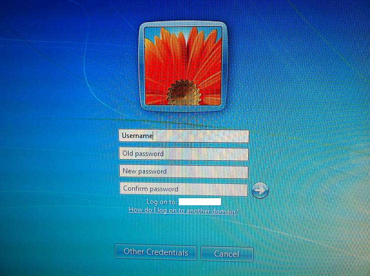 change windows password from login screen