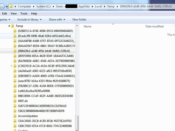 Strange empty folders windows 7 forums
