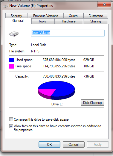 Used Memory in disk is 630 GB but check only 27.2 gb of files exists-hard-disk-size.png