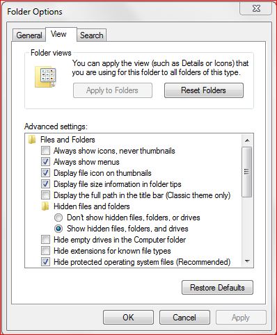 I can't find the .ost file in Outlook 2007 on Windows 7-capture.jpg