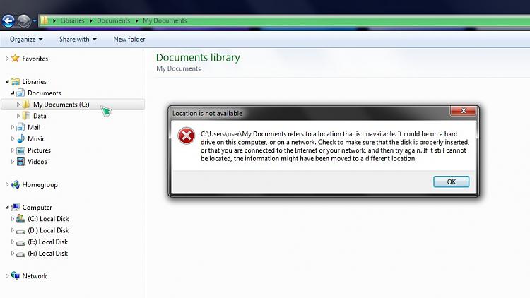 Deleted &quot;My Documents&quot; folder in Libraries-fig.-4.jpg