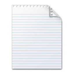 Notepad icon on desktop is generic-text_file.png