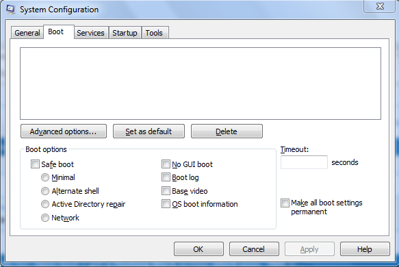 Upon boot I get a flashing Black screen which says &quot;MBR 1: _&quot;-system-config-boot.png