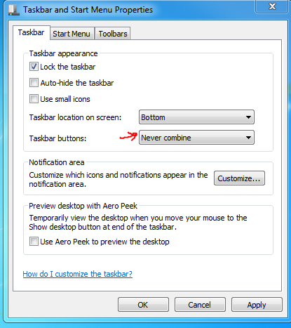 Can't customize windows taskbar as i could-panais-taskbar.png