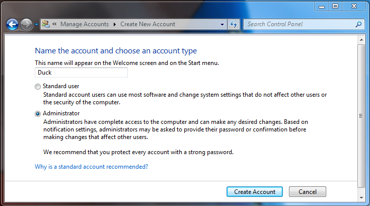 Quasi-Administrator account versus a true Adminstrator Account?-create-duck.png