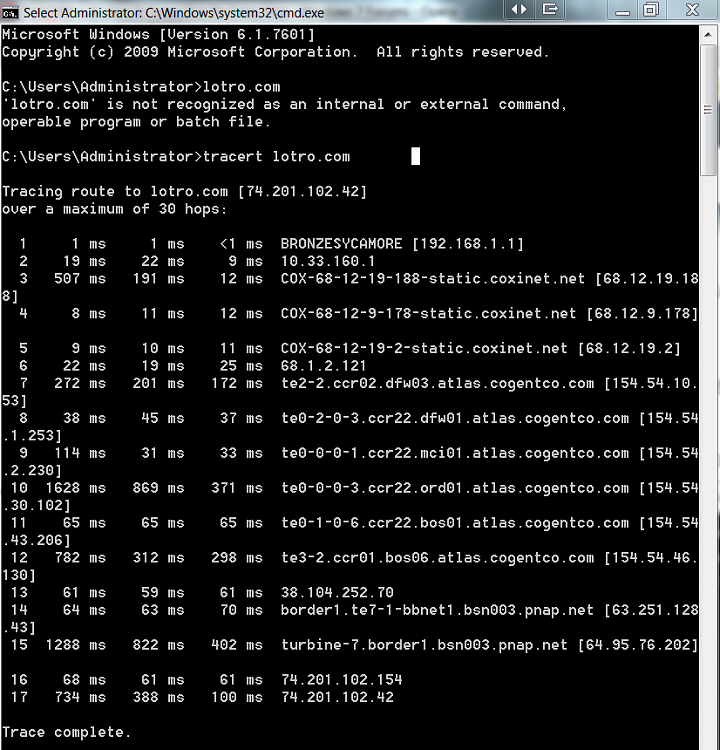 TRACERT is Broken; It Times Out On Every Hop-tracert.png