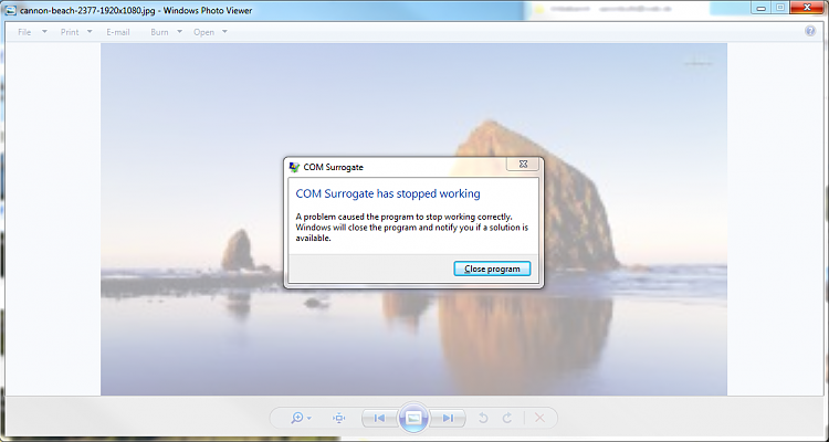 COM Surrogate Windows 7 64bit-home-error.png
