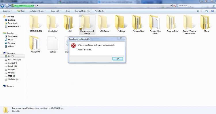 Solved Can T Access Documents And Settings Windows 10 Forums