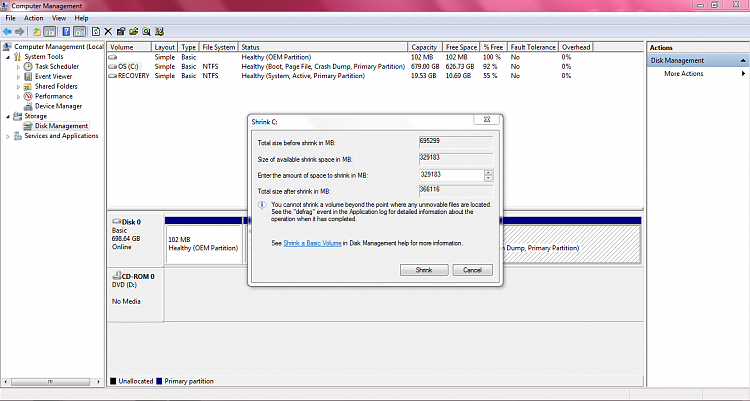 Partition in Windows 7 Home Premium without formatting-shrink-problem.png