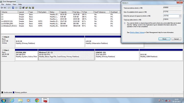 How to create partition for win7 Home basic 64 bit??-disk-management.png