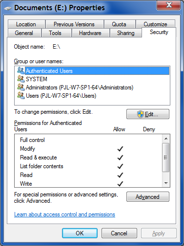 After re-install, what is best way to gain access to moved libraries?-permissions-2012-10-04-.png