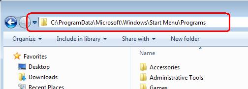 Adding shortcut back into start programs-start1.jpg