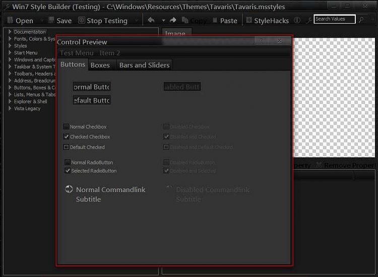 Windows 7 style builder when i click on test it wont appear my theme-capture.jpg