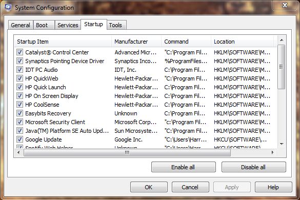 Which programs are safe to disable with MSCONFIG Startup tab?-msconfig.jpg