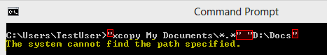 question - batch file only works with &quot;unofficial&quot; directory name-path_quotes_1.png
