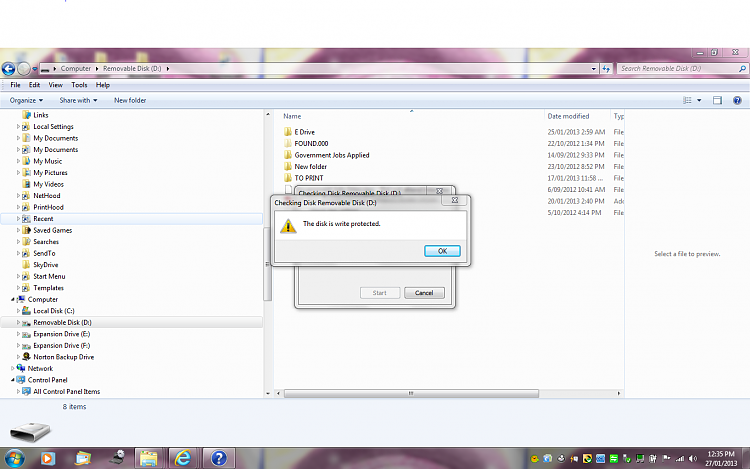 Unable to access folder - used as a backup - not too sure-disk.png