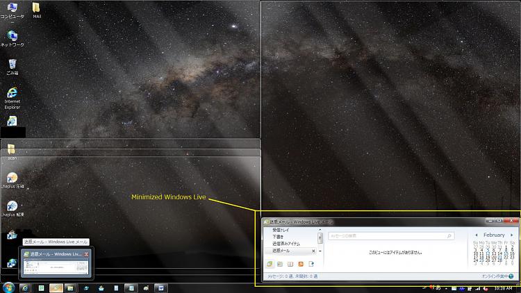 Ghost grey image appears when maximizing minimized Windows Live 2011-minimized-window.jpg