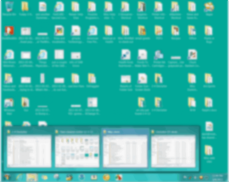 My desktop icons &amp; background color changed-my-desk-top-clutter.png