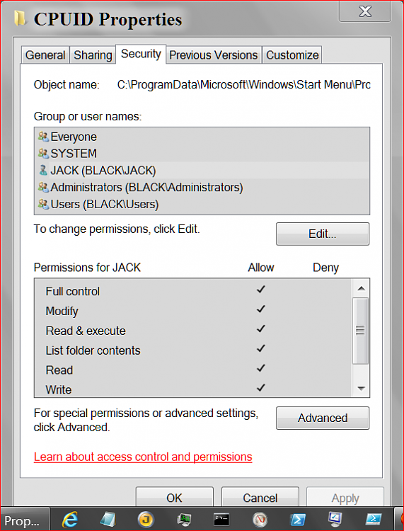 Access denied editing text files to root C drive-cpuid-3.png