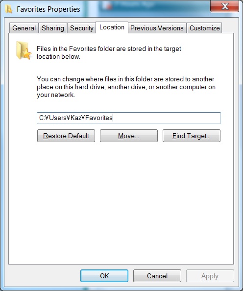 Relocating Favorites folder-properties-1.jpg