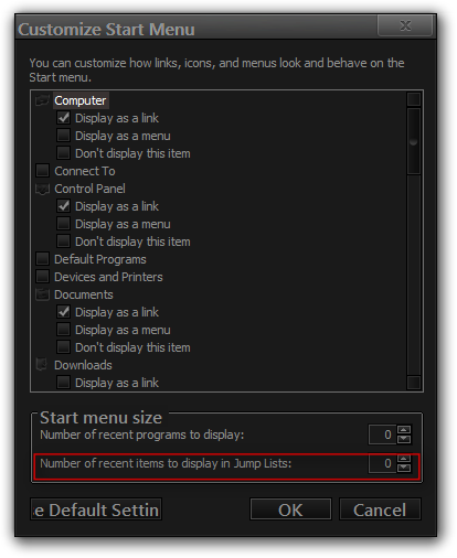 How do you get rid of the start menu &quot;tasks&quot; option when hovering?-customize-start-menu.png