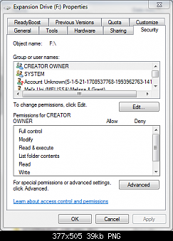 Recycle Bin Corrupt and Permission settings confusion - external hdd-f-creator-owner.png