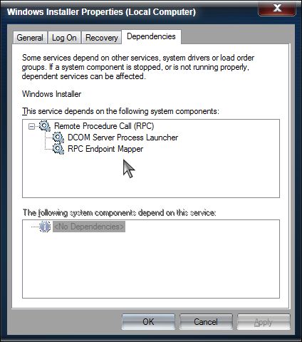 Error 1719 Windows Installer Service Could Not Be Accessed Windows Vista