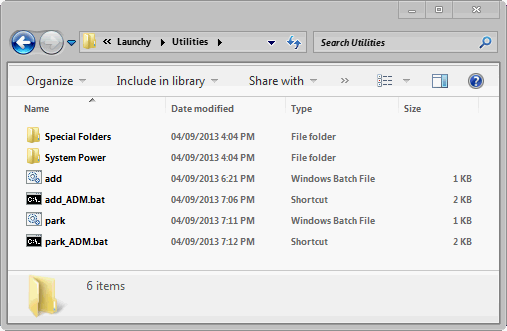 How to run .bat file in Windows 7?-utilities-folder.png