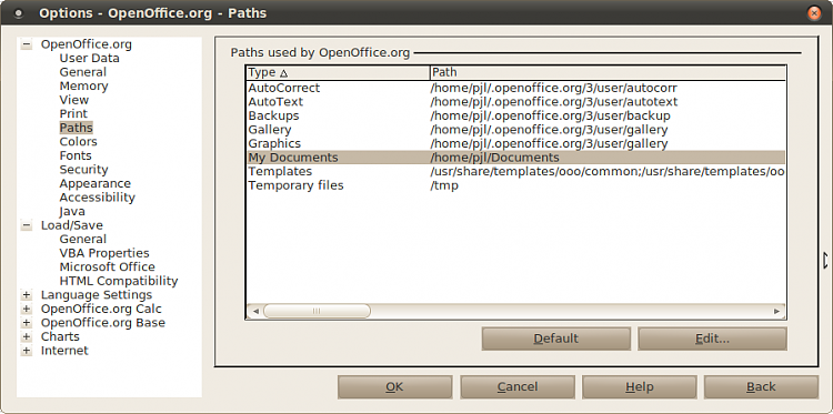 Freshly used file, missing in action-ubuntu10-openoffice-options-paths.png