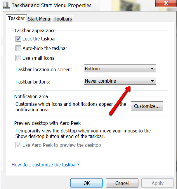 How can I minimize a Window to the bottom Taskbar separately?-2013-11-28_1924.png