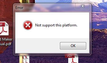 Error Message: Not support this platform.-error.jpg
