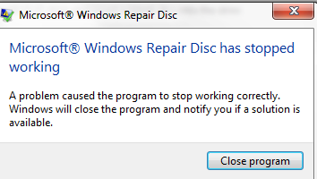 Creating Repair Disc Stops - no error code-repairerr.png