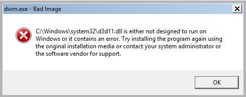 DWM.EXE bad image error Windows 10 Forums