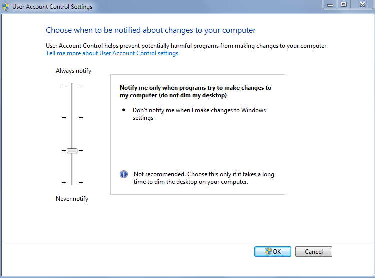 Hi all, need your expertise on user account control dialog box issue.-uac-setting.png