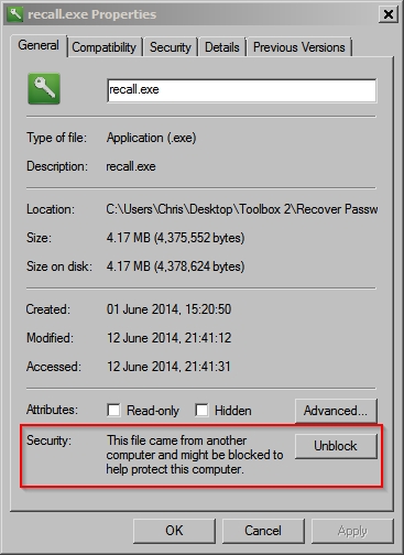 Question about Restore points and Open File Securiy Warning-recall.jpg