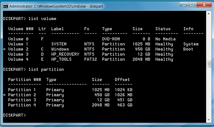 Backup, shrink, rearrange primary partitions to create extended?-diskpart.png