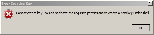 Can't modify registry key even after changing permissions-error-creating-key.jpg