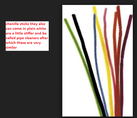 Purchase and install W7-chenille-sticks.png