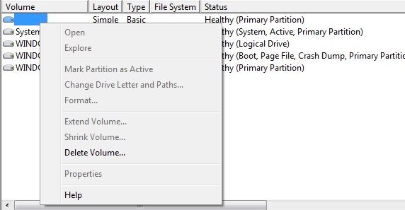 I need to convert a primary Windows partition into logical-capture2.jpg