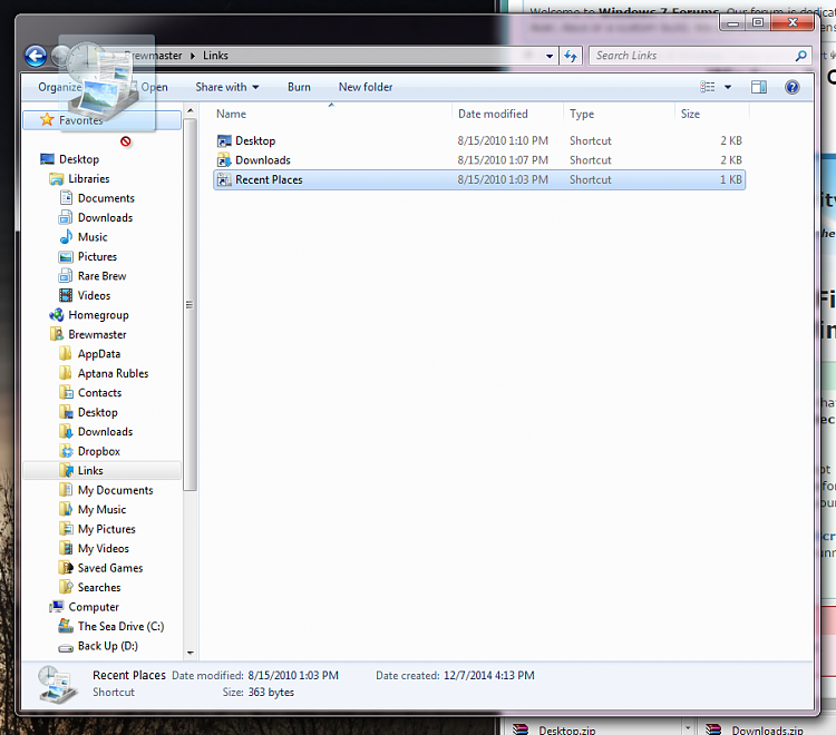 Windows Explorer Navigation Pane Problems-nofavorites.png