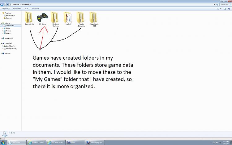 How to move program folders to new location (default is My Documents)-game-date-folders-my-documents.jpg