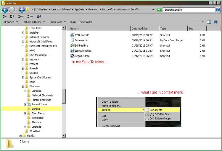 Problem - Win7 64bit Context [Send to]-win7pro_sendto_folder.jpg