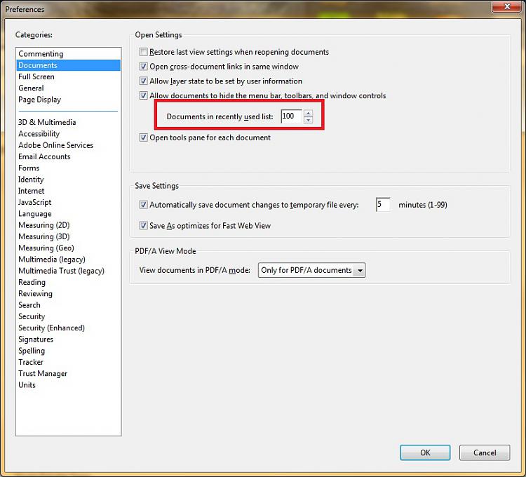 add pdf file to adobe reader recent file list-adobe-acrobat-settings.jpg