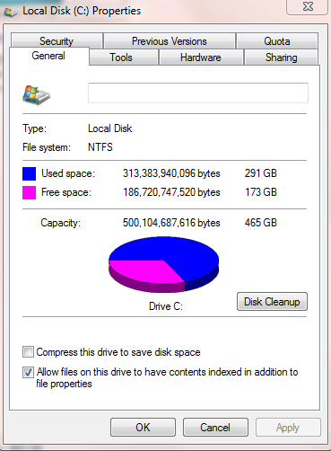 Seeing over double free disk space after moving files around...-size.png