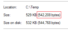 Delete Specific File Size using CMD prompt-size.png