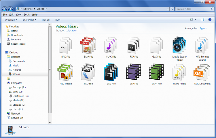 Windows Explorer &quot;Libraries&quot; displaying wrong File Type names-video-library.png