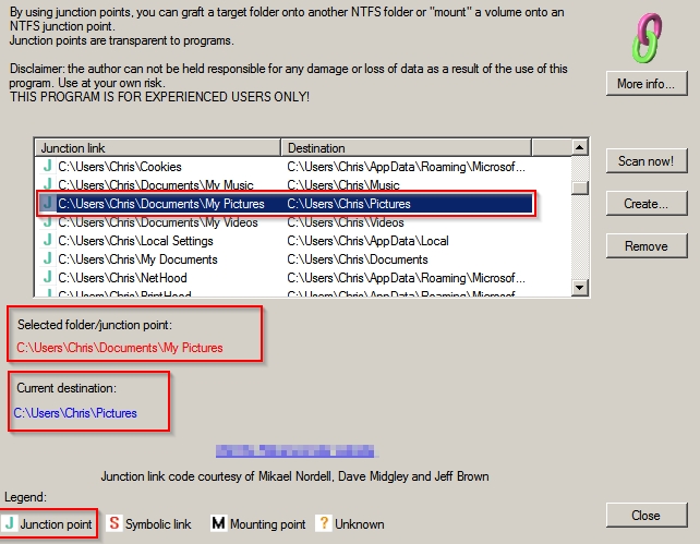 Why use &quot;Libraries&quot; when you dont know where the files are located ?-junction-links.jpg